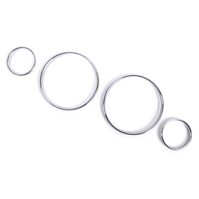 Хромированный серебряный цвет, датчики спидометра, кольца с циферблатом, отделка безеля для E39 E38 E53, кольца спидометра, рамка