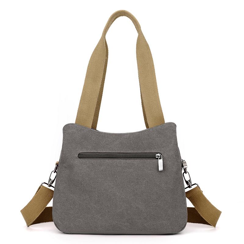 Сумка через плечо женская сумка тренд простая модная большая вместительная ручная сумка через плечо из холста