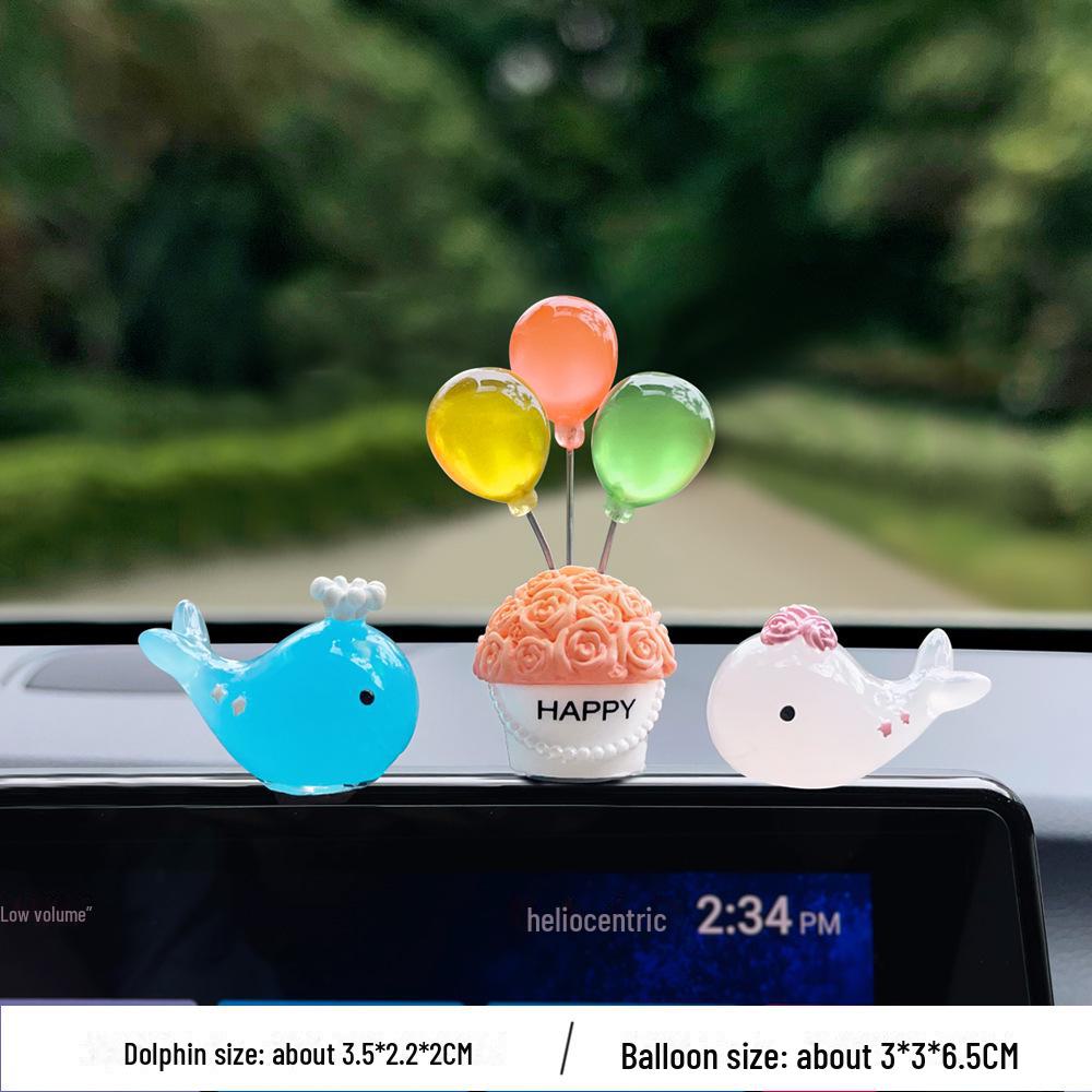 Мультяшные кактусы и животные украшения для автомобильных зеркал и приборной панели