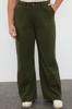  Women's Plus Size Jeans Khaki High Waist Wide Leg Plus Size Jeans