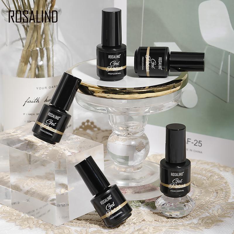 ROSALIND 7ml Soak Off Гель-лак яркий для дизайна ногтей LED / УФ-лампа