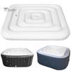 Swimming Pool Cover Square Inflatable Hot Tub Cover Waterproof Dust-proof Protective Cover for Home Outdoor