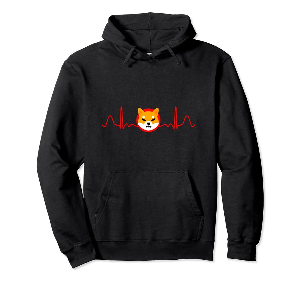 Shiba Inu Heartbeat Lifeline Shibucoin Blockchain Hodler Hoodie
