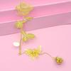 1 Set With Gift Box Metal Bookmark Golden Golden Rose Bookmarks Valentine's Day Gift   Student