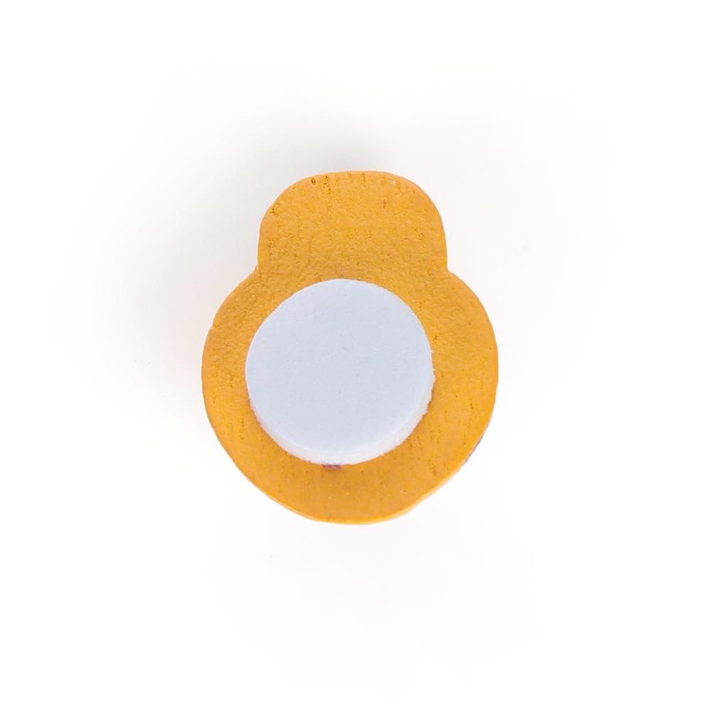 100pcs Wall Art Fridge Decals Baby Toys Self-adhesive Scrapbooking Wooden Bee Sponge Sticker