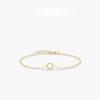 S925 Sterling Silver Bracelet Women's Exquisite Mini Circle K Gold Light Luxury Luxury and Luxury Instagram Handpiece