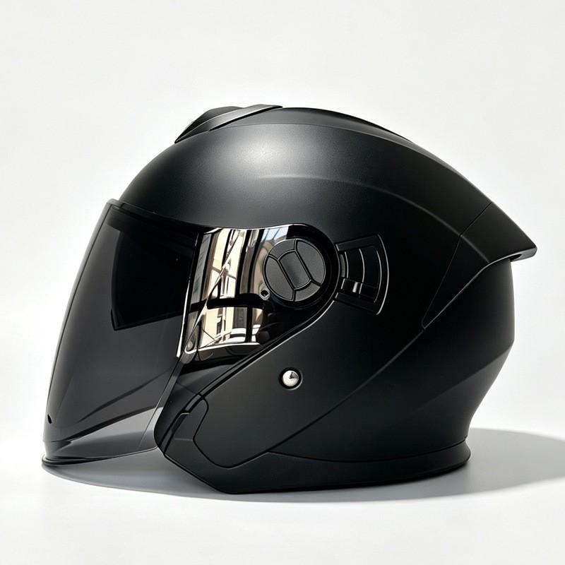 VOSS 3/4 Motorcycle Helmet Dual Visor Men Women Commuter Scooter All Season Plus Size