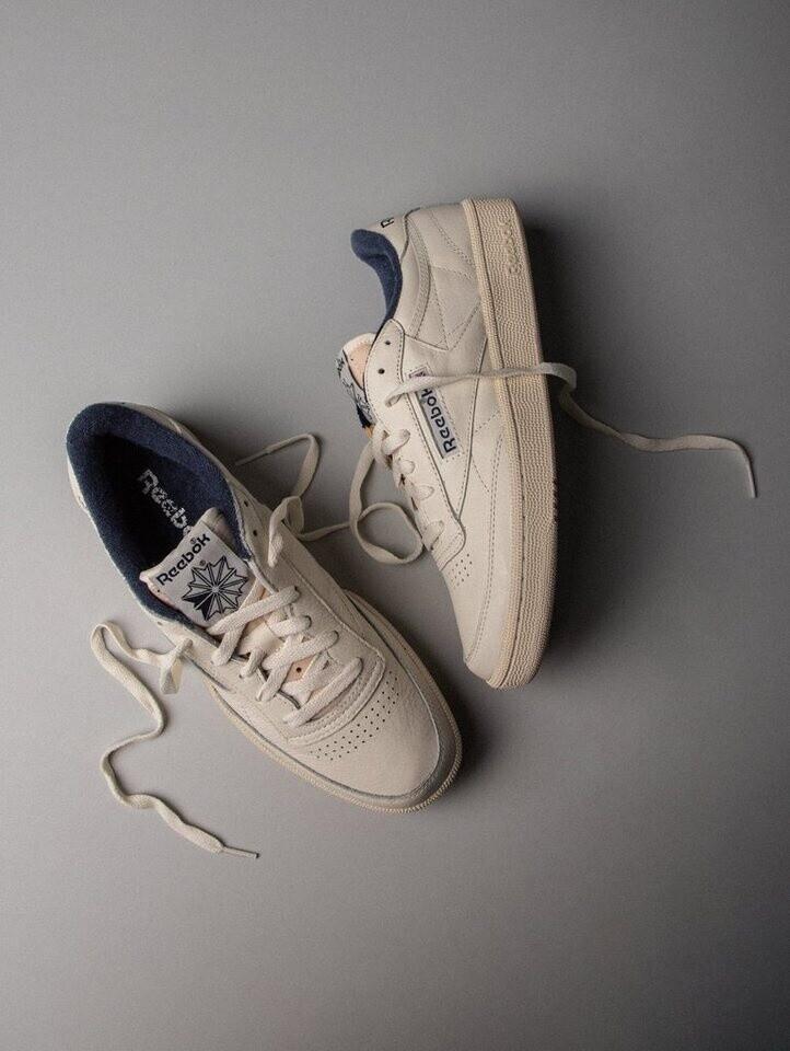 Кроссовки Reebok Club C 85 Vintage chalk/alabaster/vector navy