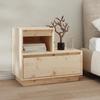 VidaXL Bedside Table 60x34x51 Cm Solid Pine Wood 814374