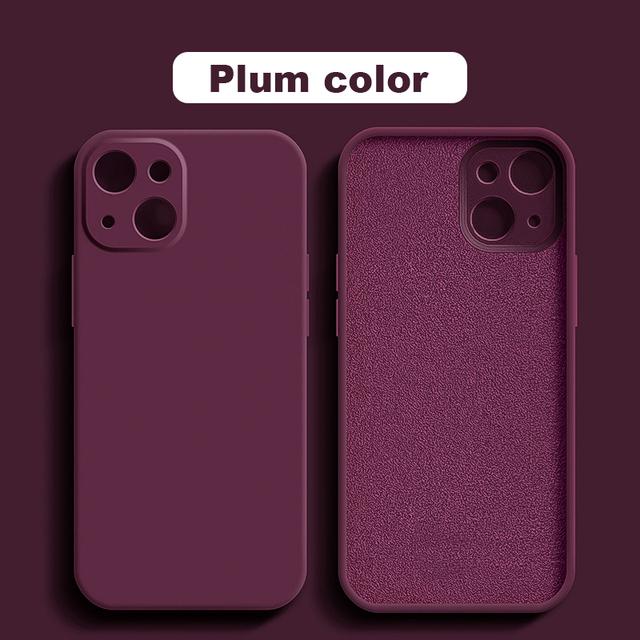 Роскошный чехол для телефона из жидкого силикона для Apple iPhone 16 15 14 13 12 11 Pro Max X XR 7 8 PLus Мягкий чехол Ударопрочная накладка Сумка для телефона