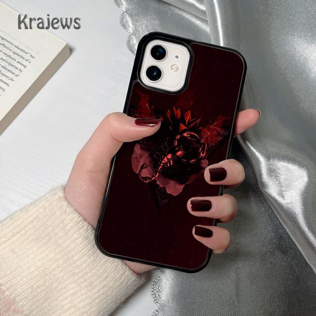 Krajews Animal Scorpio soft Phone Case Cover For iPhone 17 Air 16 15 14 plus 11 12 13 pro max coque Shell Fundas
