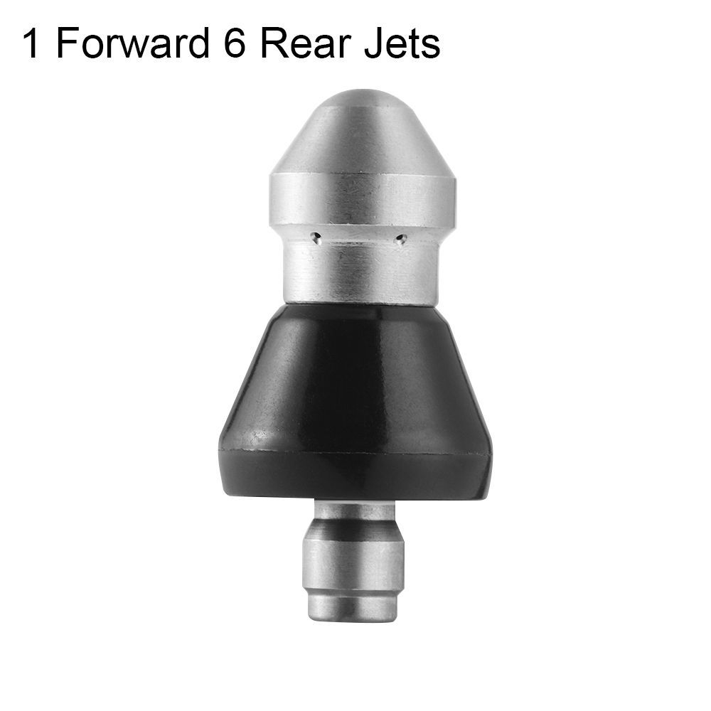 Подключите очиститель канализации из нержавеющей стали, насадка для мойки под давлением, резьба 1/4 дюйма, дноуглубительные работы