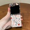 НОВЫЙ Графический узор Рождественской елки Складной чехол для Samsung Galaxy Z Flip 7 6 5 4 3 5G Прозрачная ПК крышка для Samsung Z Flip 6 Flip7