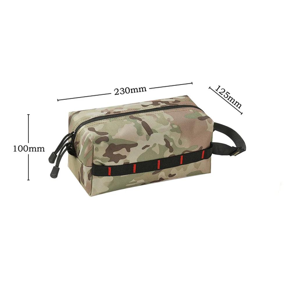 Polyester Camping Paper Box Multifunctional Kitchen Tissue Box Middle Perforated Paper Extraction Box Portable Outdoor Equipment