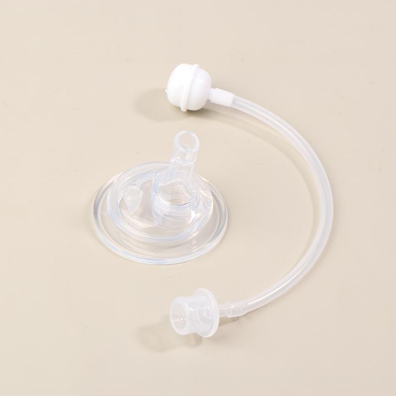 1Pc Soft Silicone Wide Mouth Sucking Nozzle Drinking Cup Straw Conversion Head For Baby Bottle Feeding Bottle Accessories