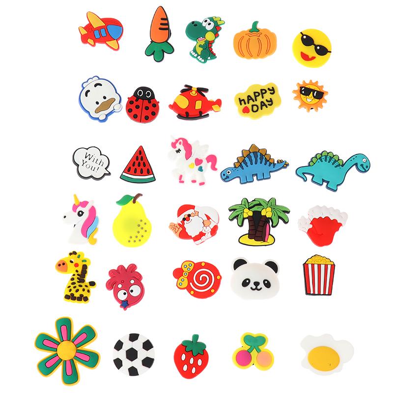 20 шт. случайный стиль DIY тапочки ПВХ милые мультяшные туфли шарм обувь пряжка