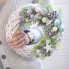 Party Wedding Ornament Natural Hanging Blank Christmas Decoration Rattan Ring White Garland Wicker Wreath