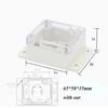 New Waterproof Outdoor Junction Box Plastic Transparent Electronic Instrument Housing Case 10 Styles Enclosure Cover