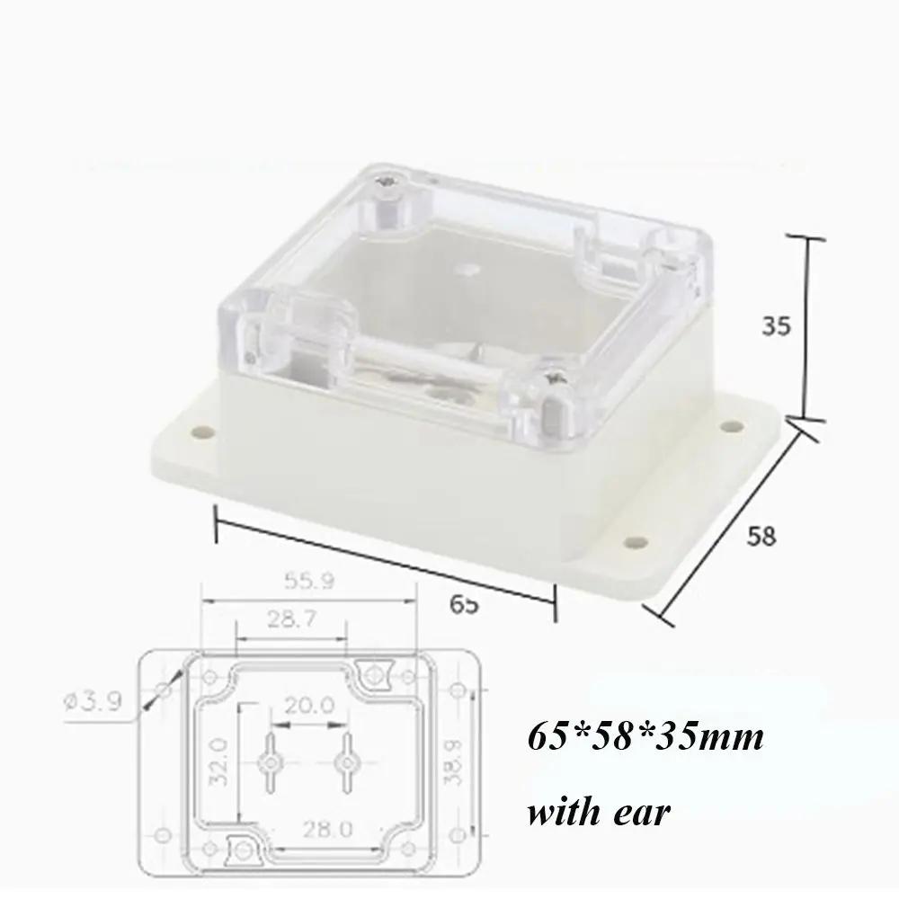 New Waterproof Outdoor Junction Box Plastic Transparent Electronic Instrument Housing Case 10 Styles Enclosure Cover