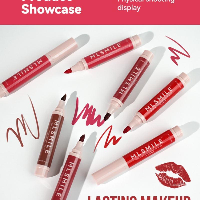 MLSMILE Неприлипающая чашка помада матовая натуральная легко наносится блеск для губ водостойкий маркер карандаш для губ