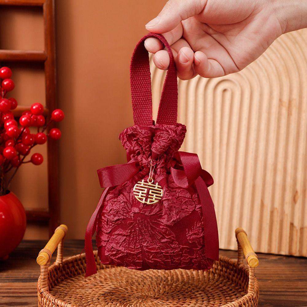 Тканевая свадебная сумка для конфет, дизайнерская сумка на шнуровке, подарочная упаковка для помолвки, сумка для помолвки/свадьбы