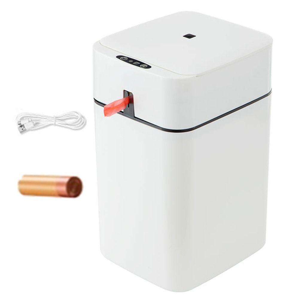 Automatic Induction Smart Garbage Bin Waterproof Automatic Sealing Trash Can Indoor