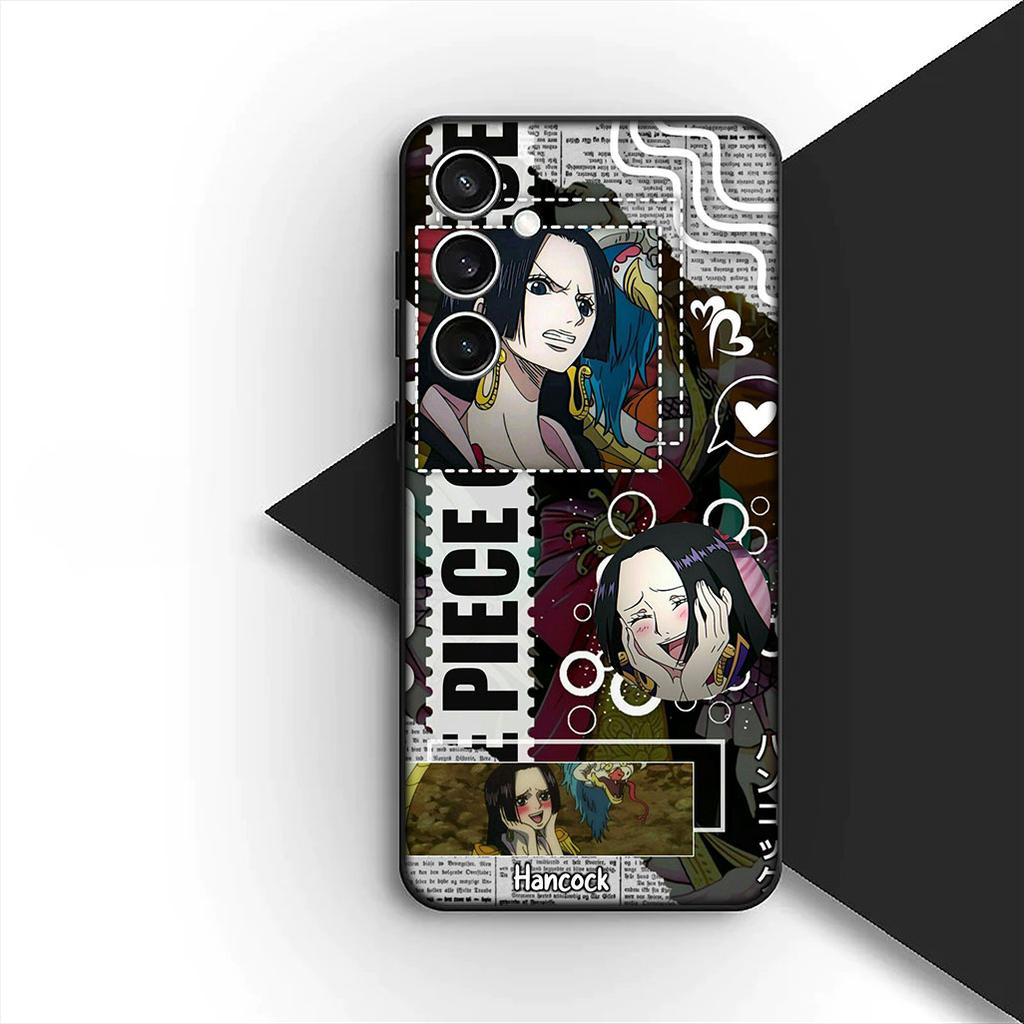 Cover for Samsung Galaxy S24 S25 S23 FE Ultra Plus S7 Edge S25+ S23+ A56 5G Phone Case Roronoa Zoro Boa Hancock One Luffy Pieces