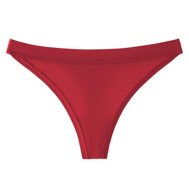 Plus Size European & American Cotton Thong: Low Waist T-Shape Briefs, Hip Lift Design for Women.