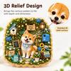 Cartoon Pattern Refrigerator Magnet 3D Relief Decorative Fridge Magnet  Home Decor