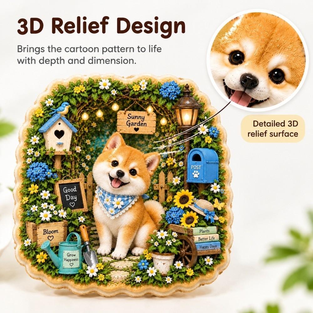 Cartoon Pattern Refrigerator Magnet 3D Relief Decorative Fridge Magnet Home Decor