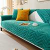 Утолщенная подушка для дивана, флисовый чехол из ягненка с волнистым чехлом для дивана, теплые нескользящие универсальные чехлы для диванов для гостиной, диваны, подушка, декор