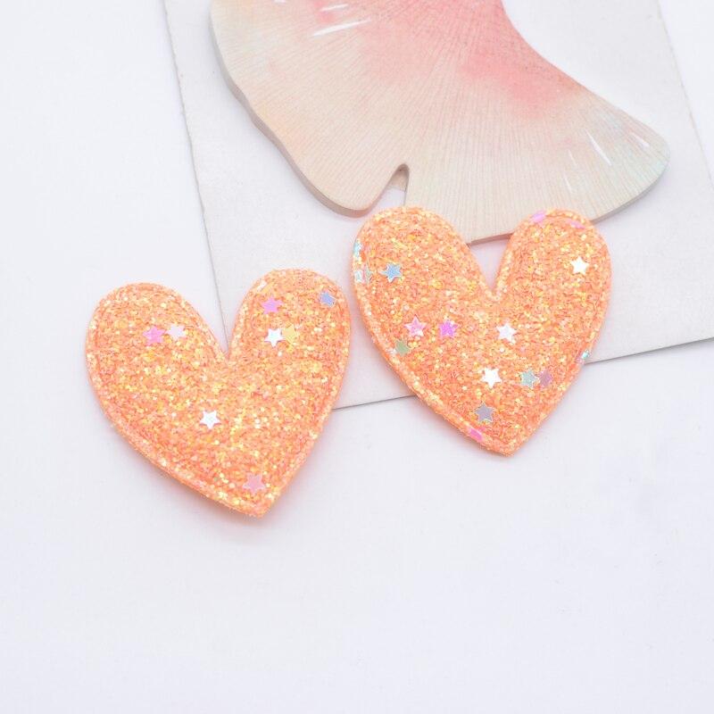 12 шт. 48*45 мм, мягкие аппликации в виде сердечек для одежды «сделай сам», шляпа, обувь, нашивки для шитья, зажимы для головных уборов ручной работы, аксессуары для декора с бантом