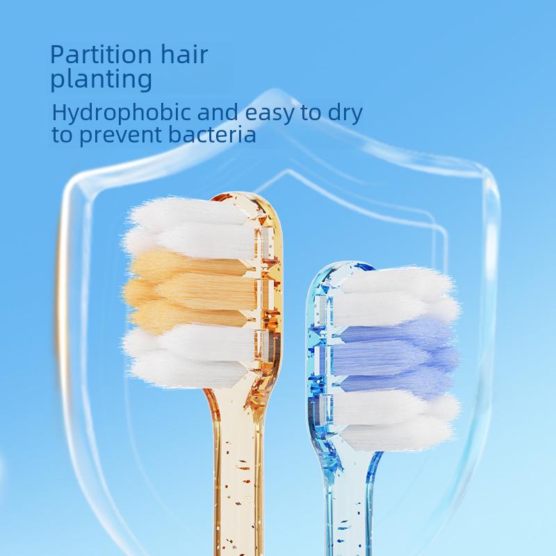 Kashawanmao Adult Soft Bristle Wide Head Toothbrush for Advanced Cleaning