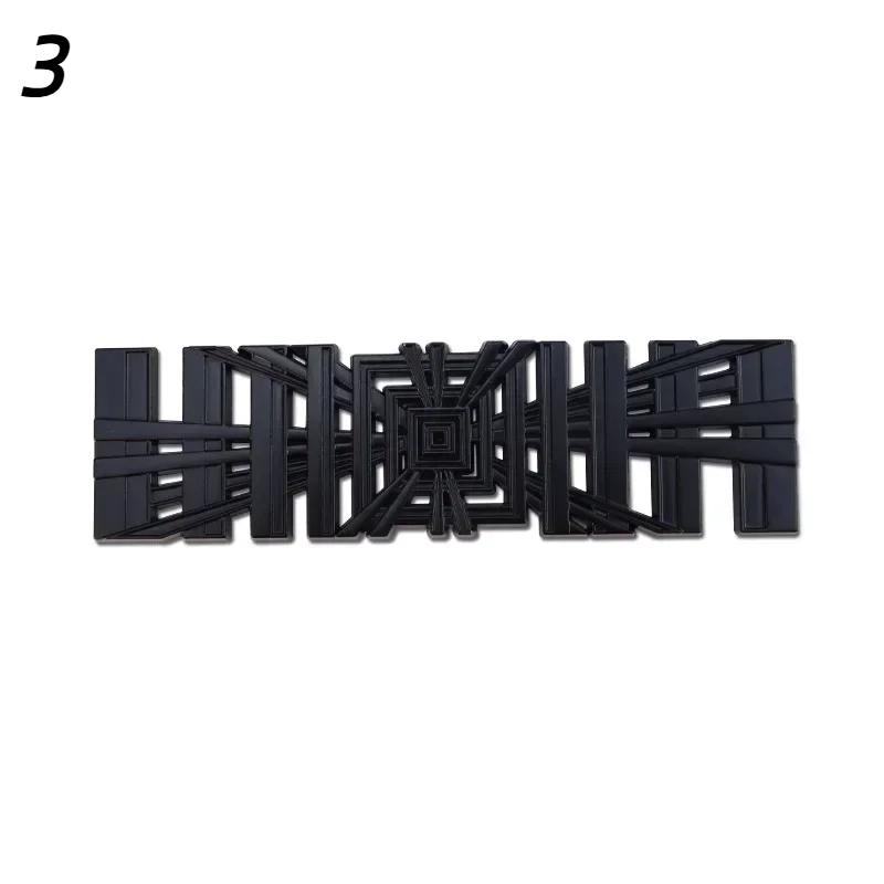 3D Metal Plaid Logo Rear Trunk Tailgate Emblem Sticker High Performance Version Badge Decals for Model 3 S X Y