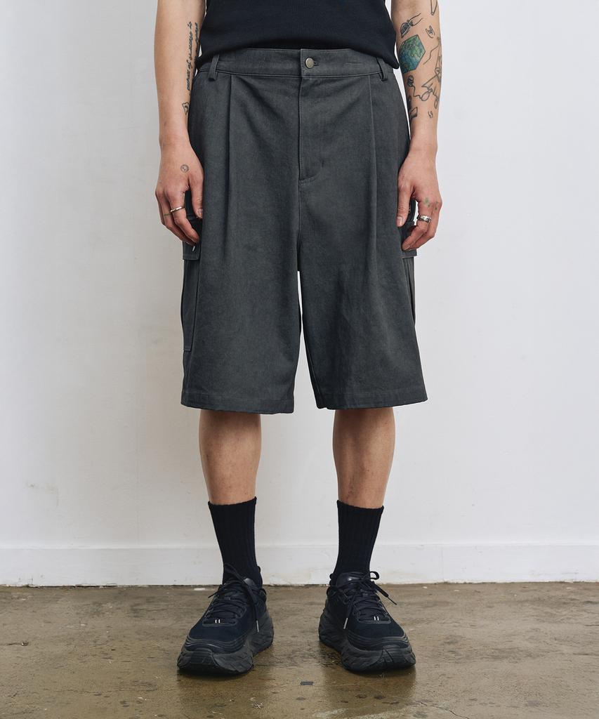 LMR Pigment Cargo Bermuda Pants Charcoal