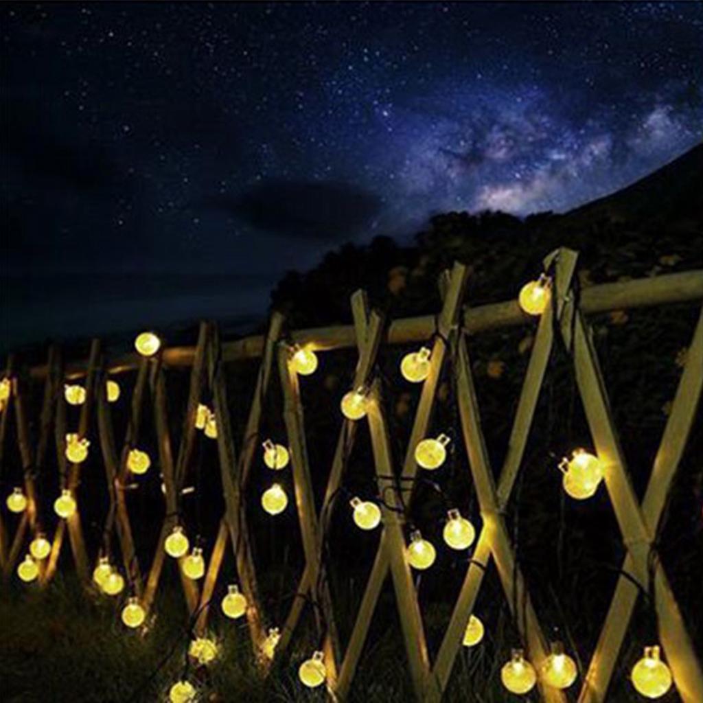 LED Outdoor Street Light Garland Fairy Solar Light String Solar Garden Powered Decoration Lamp For Path Street Lawn Outdoor Fence Lighting