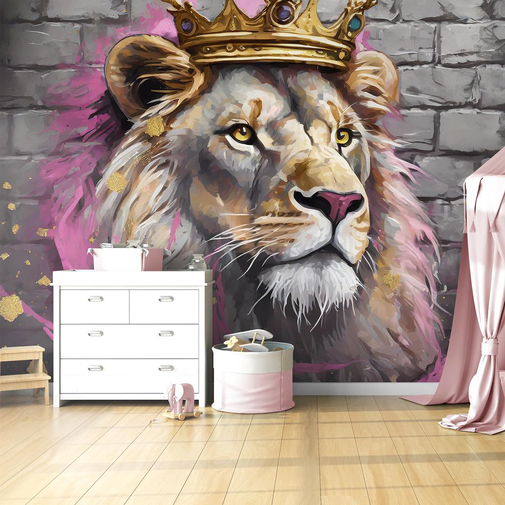 Wallpaper Lion King Pink