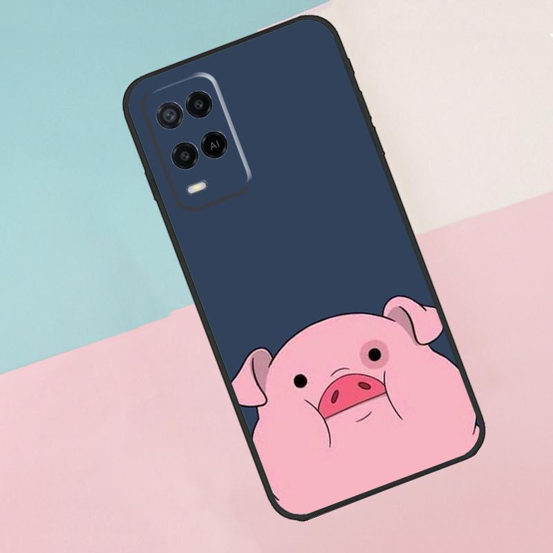 Мультяшная свинка Для Oppo A40 A60 A80 A18 A38 A58 A78 A98 A79 A16 A76 A96 A15 A74 A94 A54 A77 A17 Чехол для телефона