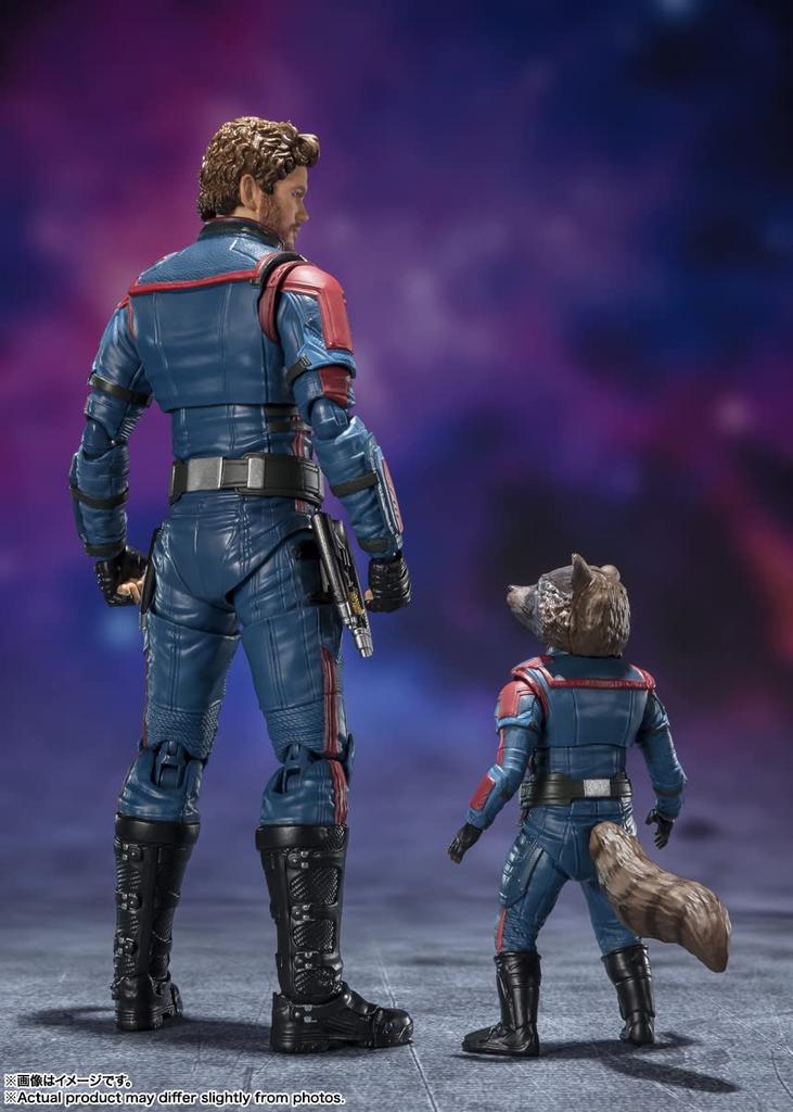 S.H.Figuarts Звездный Лорд и Ракета (стражи Галактики: Том 3) приблизительно. 150 мм x прибл.. 60-мм шарнирная фигурка из ПВХ и АБС-пластика, окрашенная