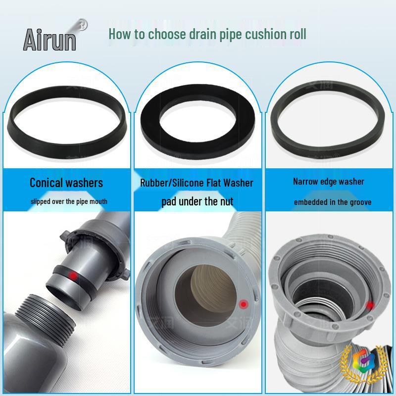 Резиновое уплотнительное кольцо для кухонной мойки для прокладки сливной трубы