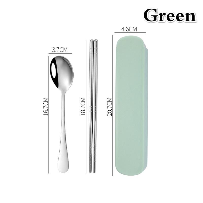 Портативный дорожный набор столовых приборов из нержавеющей стали Ложки Вилки Палочки для еды Наборы столовых приборов Кухонная посуда