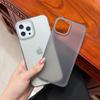 Frosted Large Holes Suitable for Apple 16Pro Mobile Phone Case Simple Iphone13/14 White Holes 15 Soft Shell