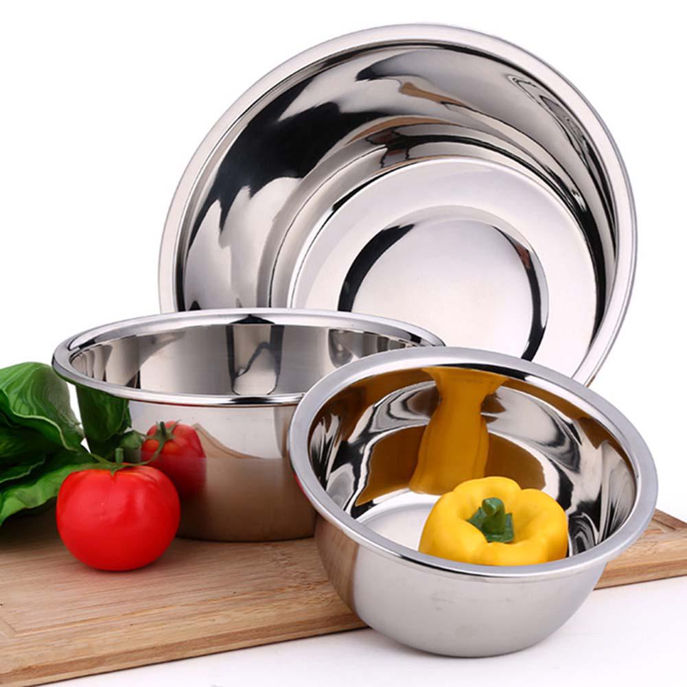 Kitchenware Stainless Rice Noodles Thickened Soup Bowl Vegetables Basin Kitchenware