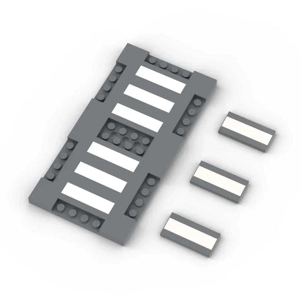 Urban Group Road Floor Building Blocks Humanoid Bridge Crossing Assembly Children's Toys