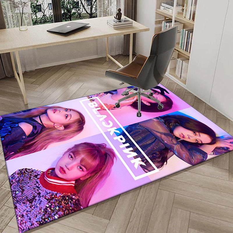 kpop BP Fashion Carpet, Chair Rug,Rug for Office Bedroom living rooms, Doormat decor Fan Gift Christmas Gift