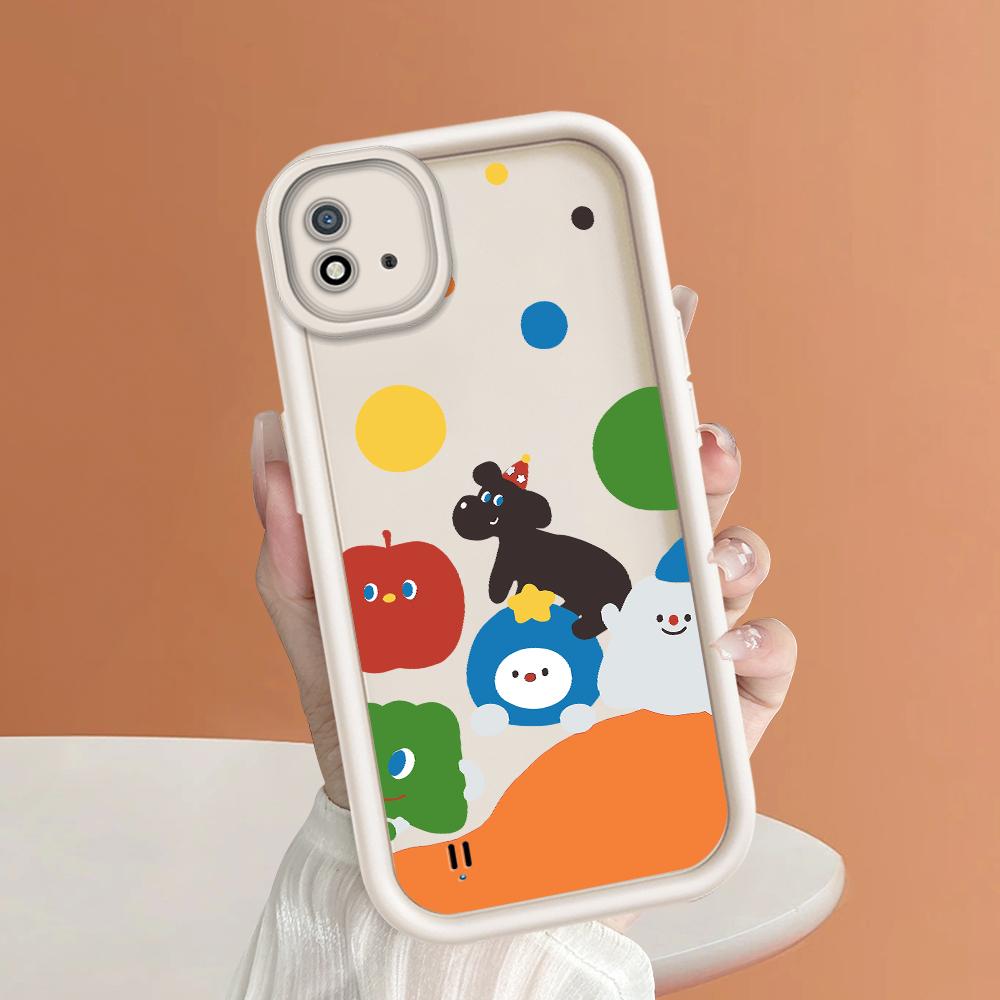 Мягкий силиконовый квадратный чехол с рисунком лестницы для телефона, полное покрытие, противоударный защитный резиновый чехол для камеры для OPPO Realme