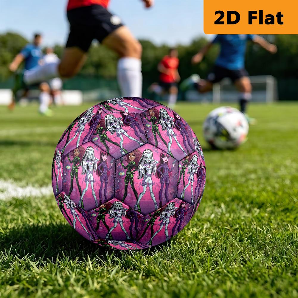 Monster High Magic Soccer Ball Suitable for both training and competition No. 5 football Outdoor sports High elasticity Unique football gifts