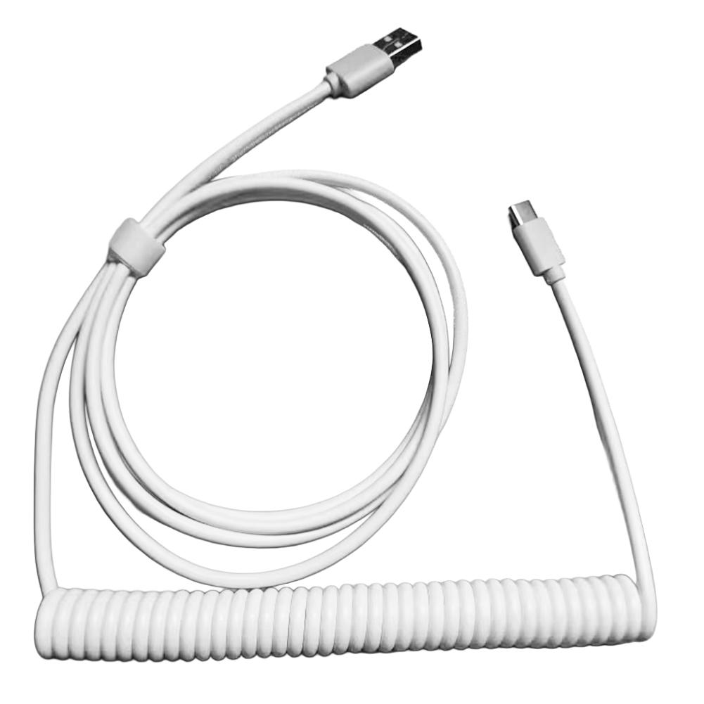 Механическая Клавиатура Спиральный Кабель Тип C USB Порт Авиационный Разъем Спиральный Кабель Настольный Компьютер Авиационный Разъем Кабель для Данных Макс. 3 м