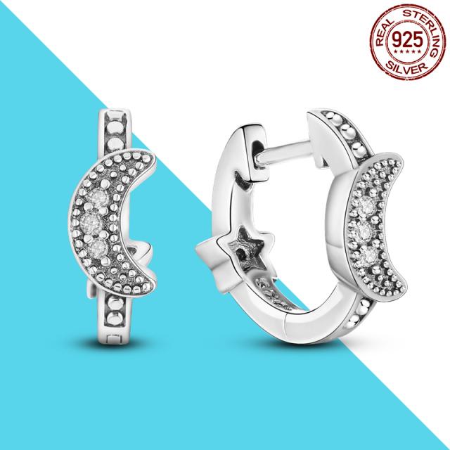 Серьги-кольца с двойными кольцами из серебра 925 пробы, оригинальные фирменные подвески, сделай сам, изящные ювелирные украшения, подарок для женщин, изящное изготовление сережек