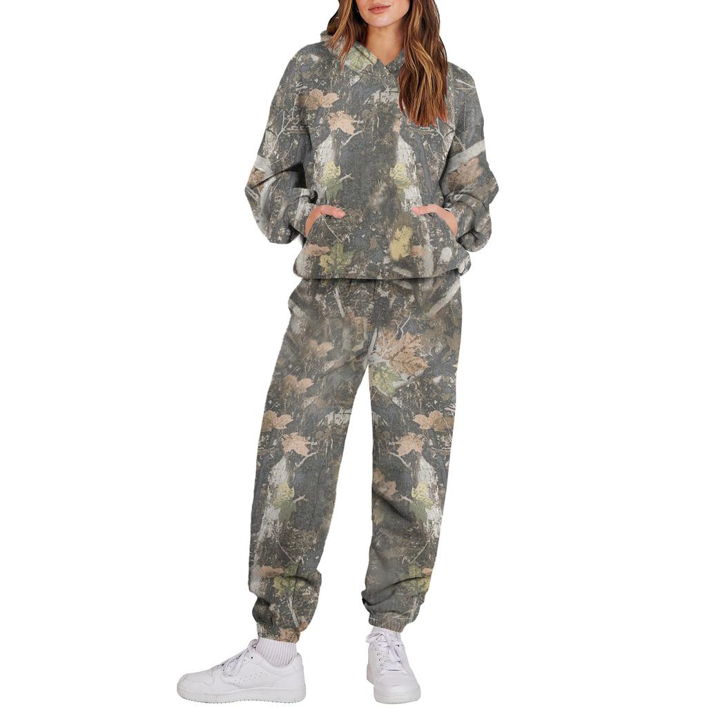 Женский спортивный костюм с капюшоном, унисекс, двухсекционная одежда для бега, пуловер с длинными рукавами, толстовка с капюшоном + комплект спортивных штанов